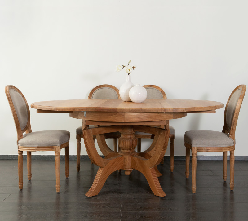 שולחן עגול נפתח