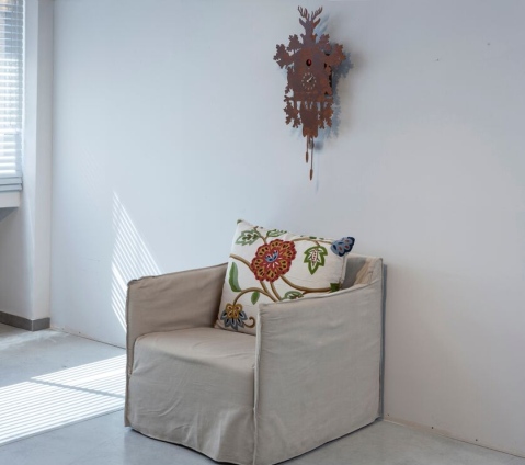 שעון קוקיה Rustic