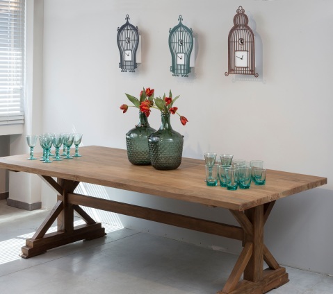 שעון קוקיה ממתכת Rustic