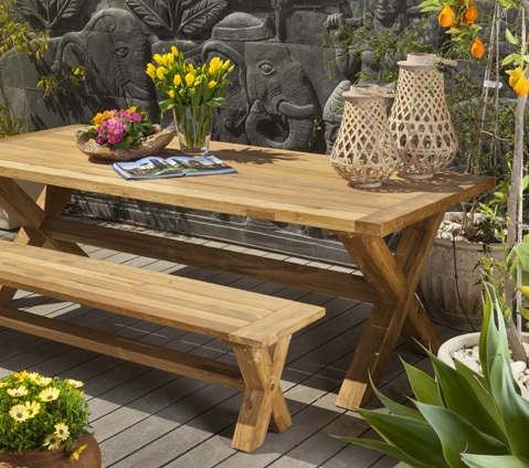 ספסל Lyon בהיר