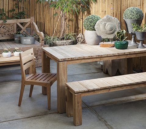 כסא עץ טיק Vista