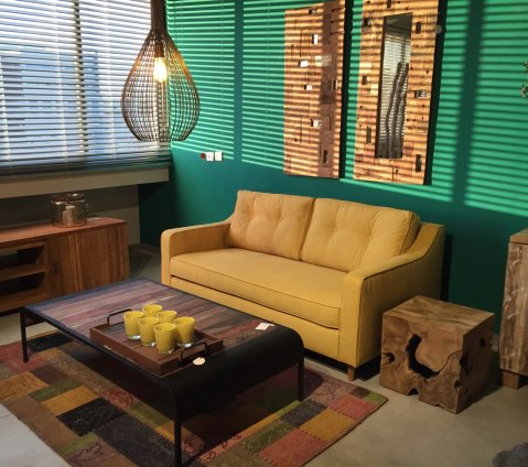 ספה Marilyn צהובה