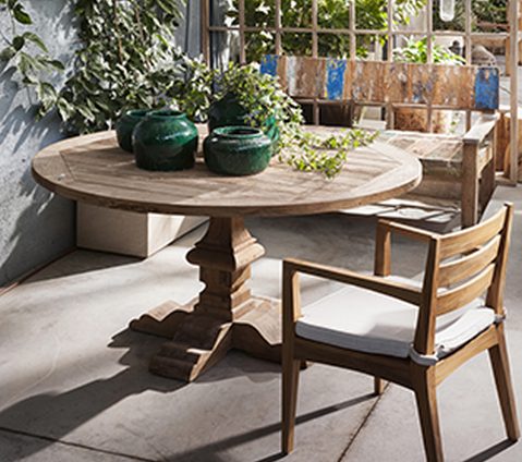 כסא עץ טיק Vista