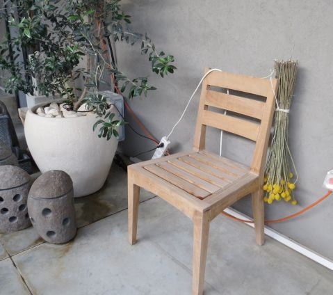 כסא עץ טיק Vista