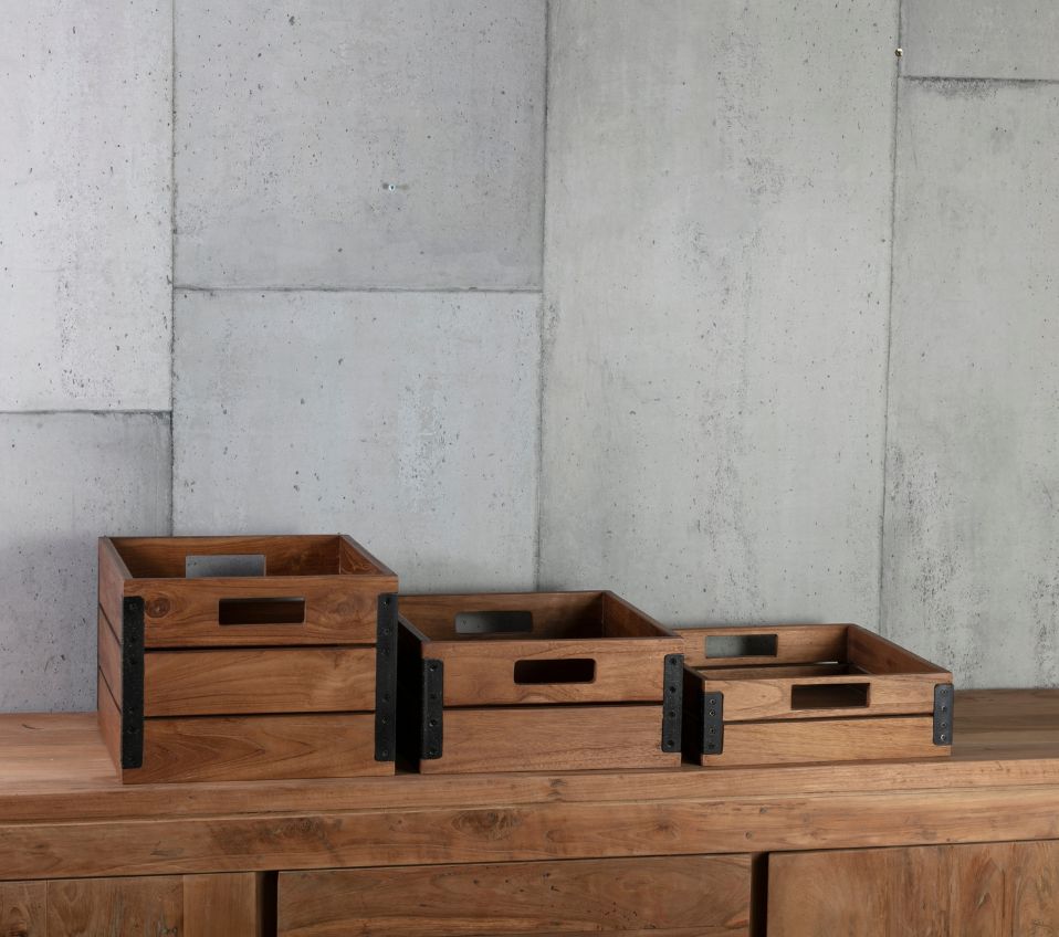 קופסאות מעץ מלא