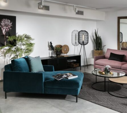 ספת שזלונג מרופדת