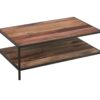 שולחן סלון מלבני מעץ מלא