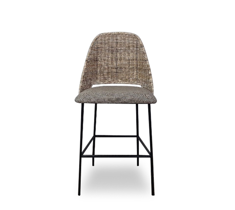 כיסא בר מרופד