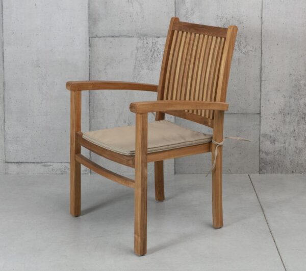 כסא גינה עץ עם משענות