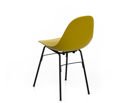 כיסא אוכל צהוב