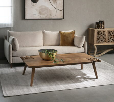 שולחן סלון עץ טיק