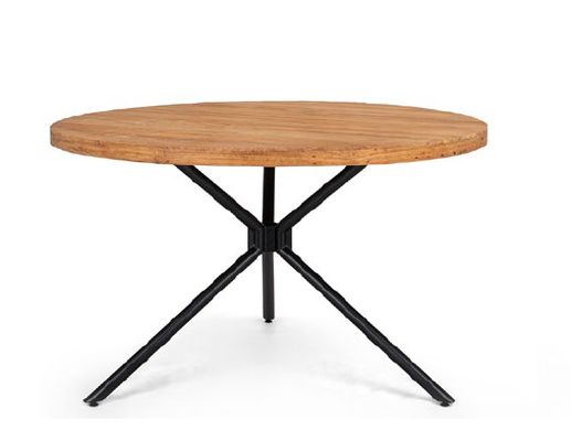 שולחן עגול משולב ברזל