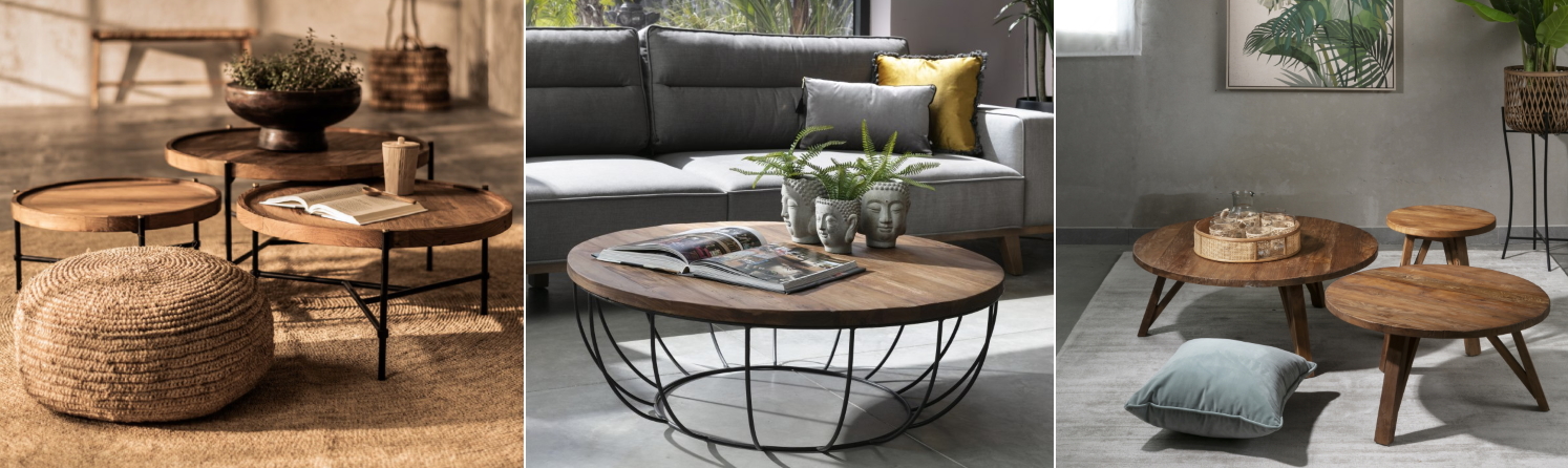 שולחנות קפה עגולים