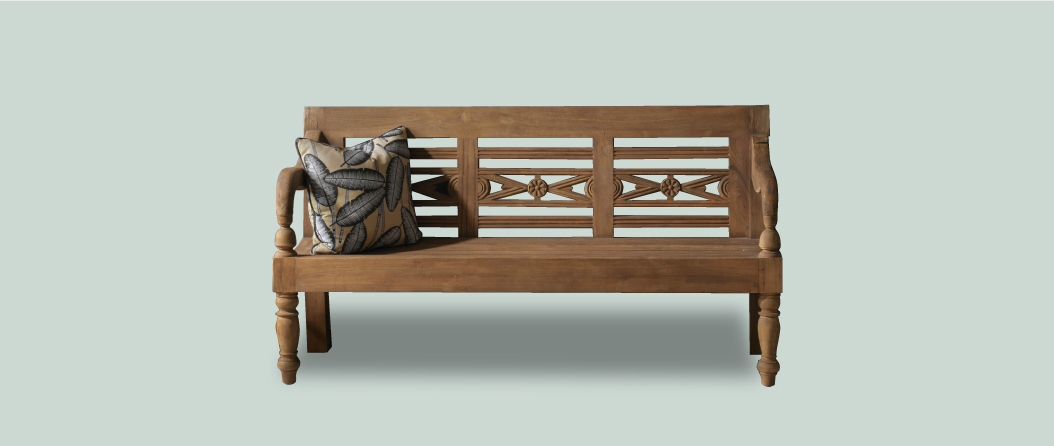 ספסל עץ מלא