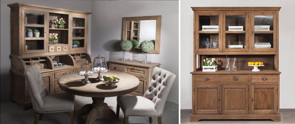 ויטרינה מעץ מלא