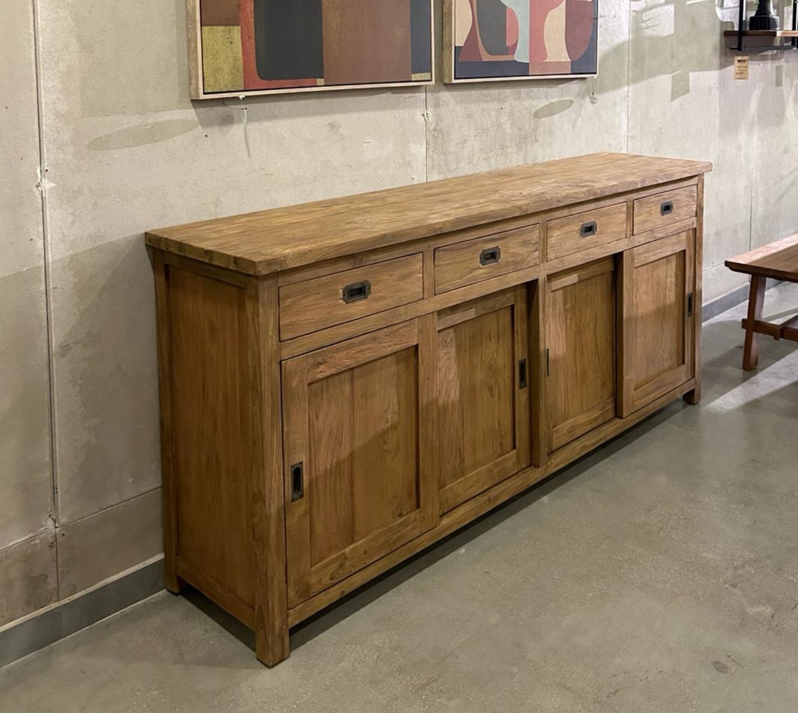 מזנון עץ מלא