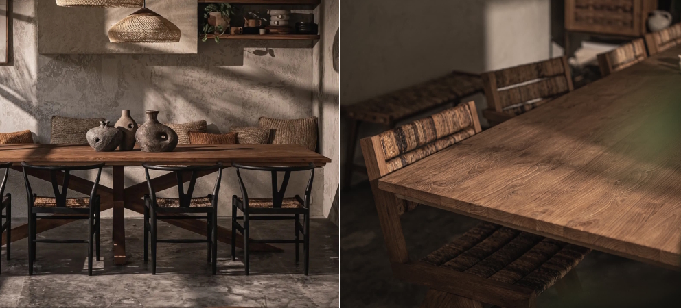 פינות אוכל עץ מלא