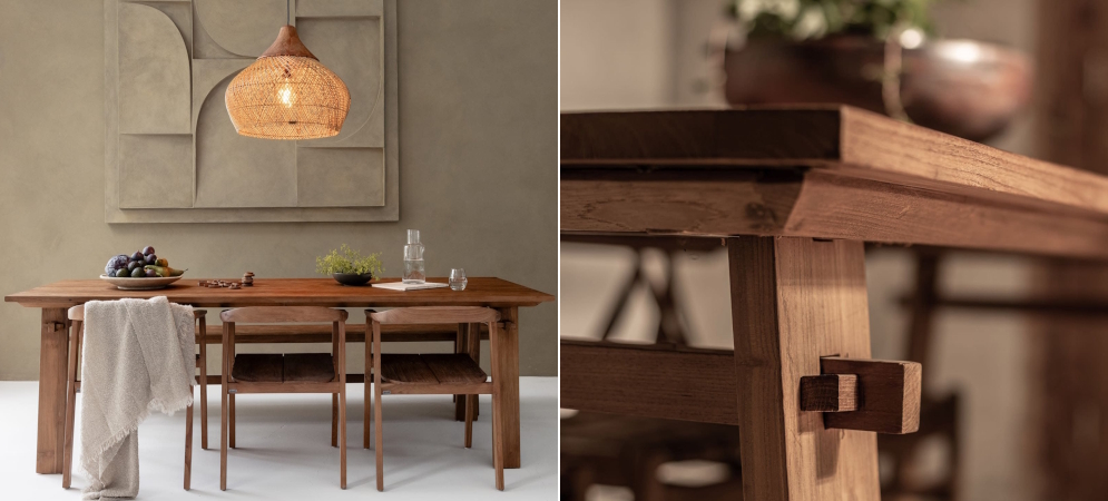 שולחן אוכל עץ מלא